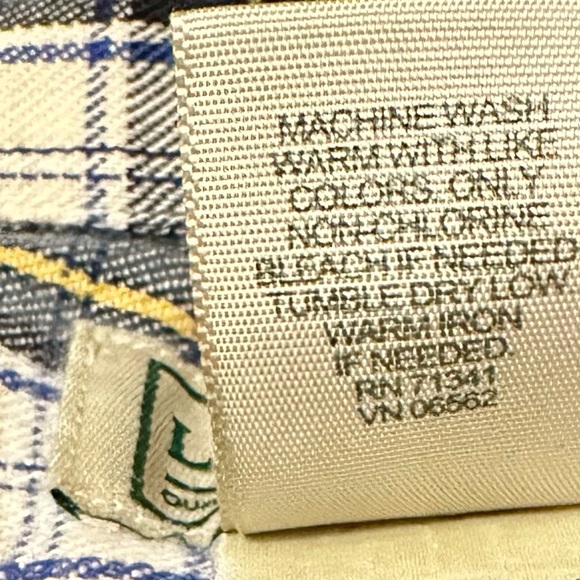 LL Bean Mens Sz XL Blue Tartan Plaid Flannel Button Up Shirt Lumberjack Maine - Picture 7 of 12
